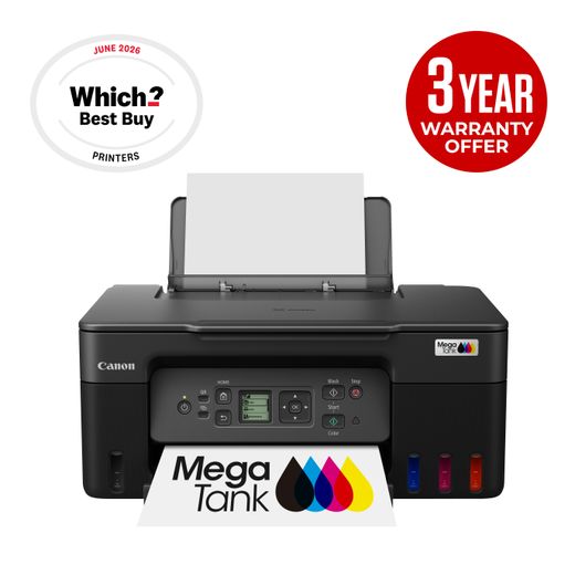 Canon PIXMA G3570 Inkjet Printer - Black - Award and warranty
